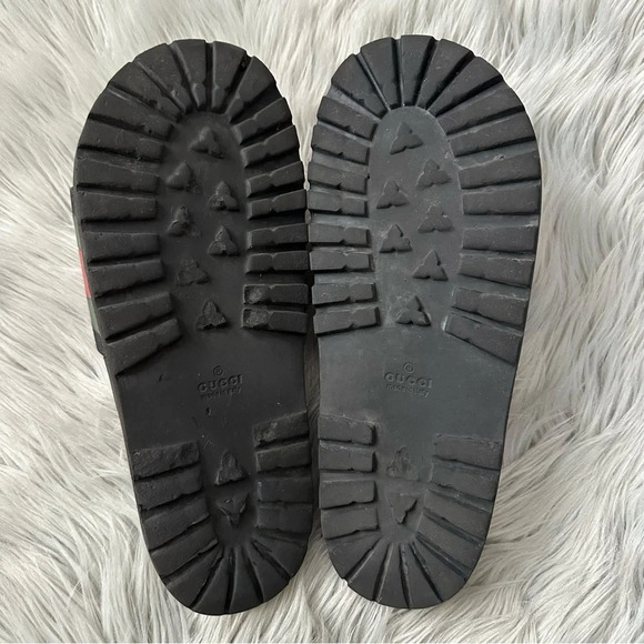 GUCCI Men’s Web Rubber Slide Sandal Size 11 - Picture 10 of 11